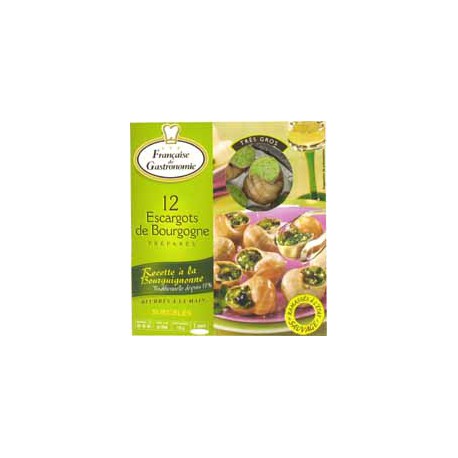 12 Escargots Bourgogne Tres Gros Pomatia 125G Francaise De Gastronomie