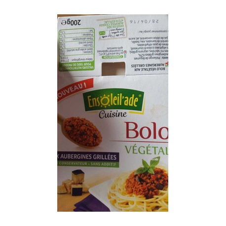 Ensol Bolo Vegetale Auberg 200G