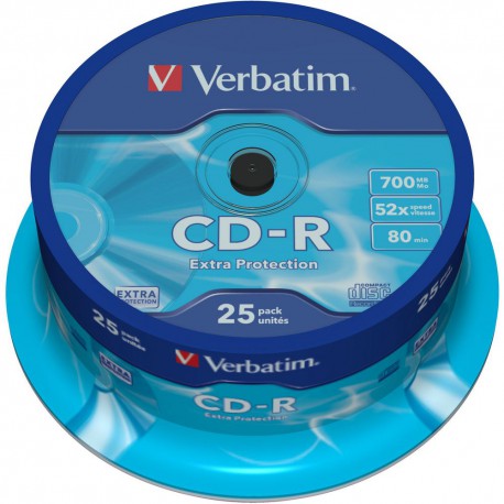 Verbatim Spindle 25Cdr 80Mn