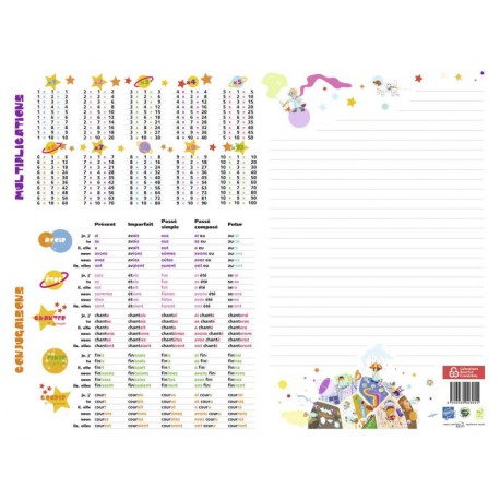 Sous Main Scolaire 32X42