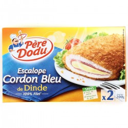 200G Escaloe De Dinde Cordon Bleu Dinde Père Dodu