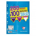 L.300 Feuillet Mobile A4 Seyes 90G Clairefontaine