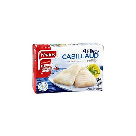 400G 4 Filets Cabillaud Findus