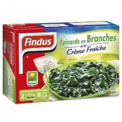 700G Epinards Branche Creme Findus