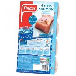 400G Filet De Saumon Sauvage X4 Findus
