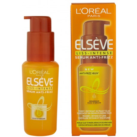 L Oreal -Serum Anti Frizz 48H Liss Intense A L Huile D Argan 50 Ml
