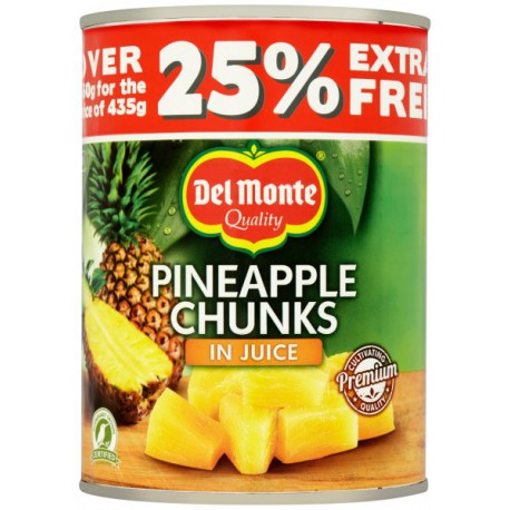 Bte 3/4 Ananas Morceaux Au Jus Del Monte