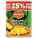 Del Monte Fruits Au Sirop Ananas En Morceaux La Boite De 350 G Net Égoutté