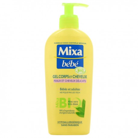 250Ml Gel Corps Cheveux Bio Bebe Mixa