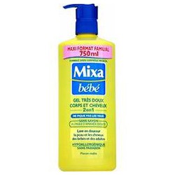 750Ml Gel Corps Cheveux Bebe Mixa