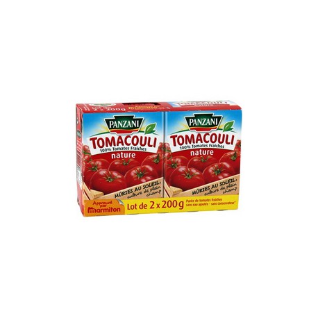 Panzani Tomacouli Panzani Nature Brique Lot De 2X200G