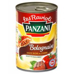 Panzani Plat Cuisiné Ravioli Bolognaise La Boite De 400 G
