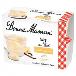 4X100G Riz Au Lait Vanille Bonne Maman