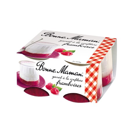 Bonne Maman Yaourt Framboise Bonne Maman 4X125G