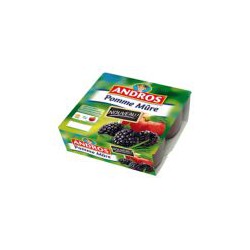 4X100G Compote Pommes/Mures Andros