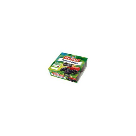 4X100G Compote Pommes/Mures Andros