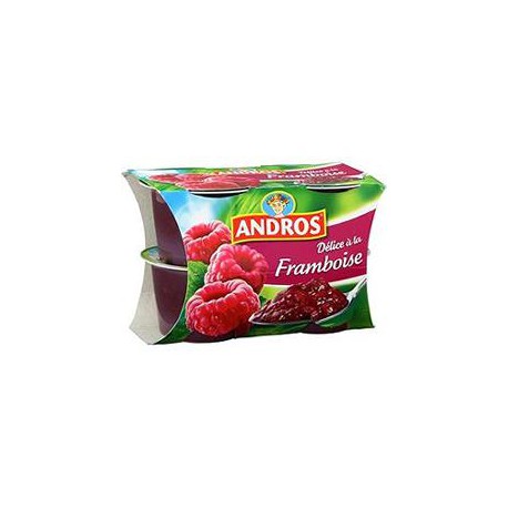 4X100G Compote Delice Framboise Andros