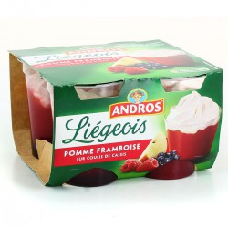 4X100G Liegeois Framboise/Cassis Andros