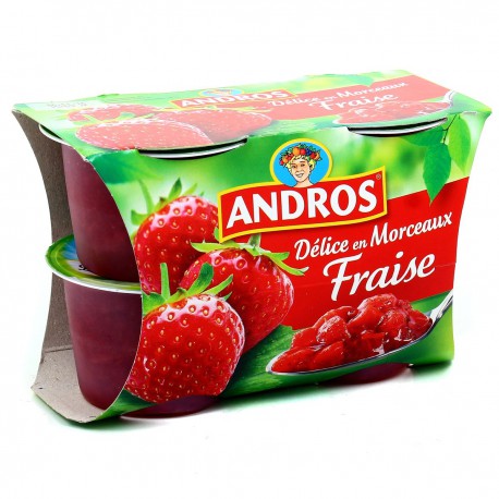 4X100G Delice De Fraise Andros