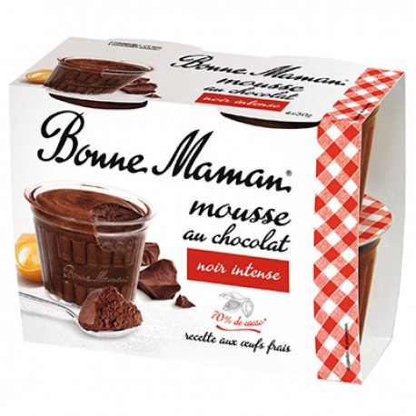 4X50G Mousse Chocolat Bonne Maman