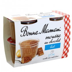 4X50G Mousse Chocolat Au Lait Bonne Maman