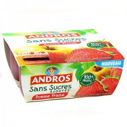 Andros Pomme-Fraise Ssa 4X100G