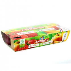 Andros P/Fraise+P/Ban.8X100G