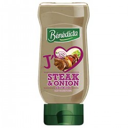 Sauce Steak & Oignon 245G Flacon Souple Benedicta