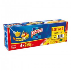 Lot 4 Spaghetti Long 250G Lustucru