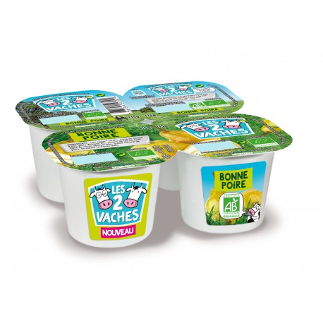 L2V Yaourt Bio Poire 4X115G