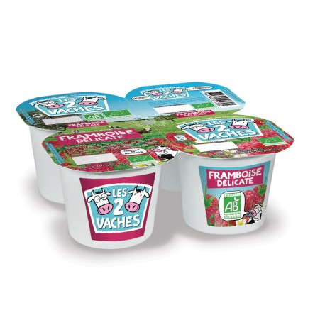Les 2 Vaches Bio Framb.4X115G