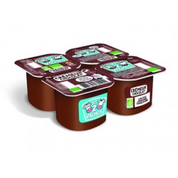 4X95G Creme Dessert Chocolat Bio Les 2 Vaches