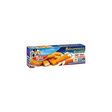 480G 16 Batonnets Poisson Panes Iglo