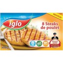 480G Steaks De Poulet X8 Iglo
