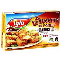 12 Nuggets De Poulet Bbq 250G Iglo