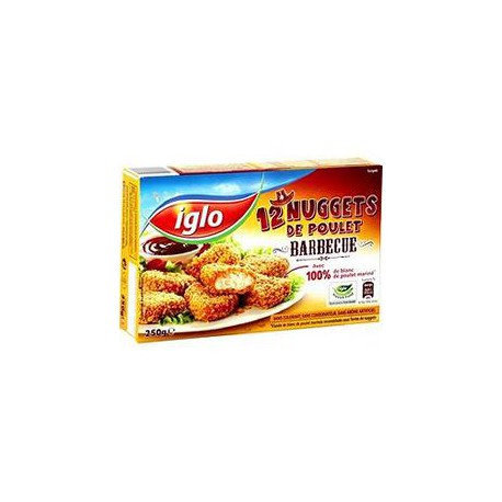 12 Nuggets De Poulet Bbq 250G Iglo