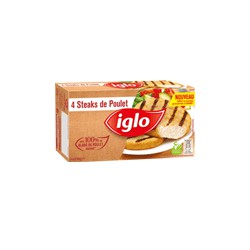 400G 4 Steaks De Poulet Iglo