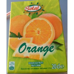 Solal Boisson Orange 6X20Cl + Paille