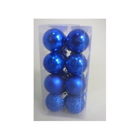 Lot De 16 Boules 4Cm Bleu