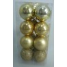 Lot De 16 Boules 4Cm Or