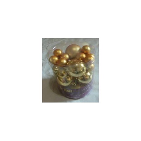 Lot De 30 Boules Or