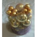 Lot De 30 Boules Or