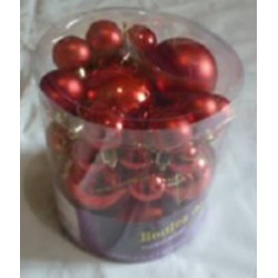Lot De 30 Boules Rouge