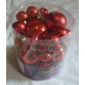 Lot De 30 Boules Rouge