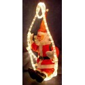 Pere Noel Sur Cordon Lumineux