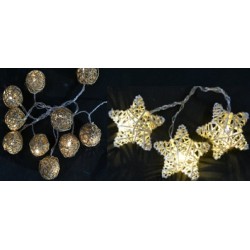 Guirlande 10 Led Boule/Etoile