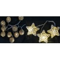 Guirlande 10 Led Boule/Etoile