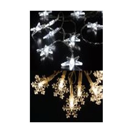 Guirlande 20 Led Etoil/Flocon