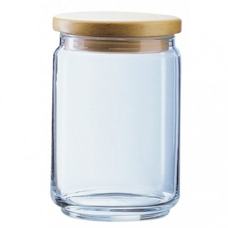 Pot 1L Box Mania Bois+Couvercle Luminarc