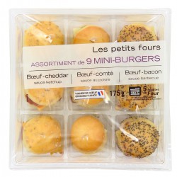 Fe Assort 9 Mini Burgers 175G